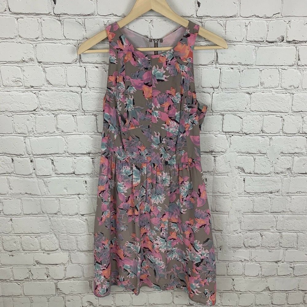 Rebecca Taylor Silk Mai Tai Time Floral Racerback
